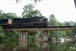 M740 going over the Ochlockonee river